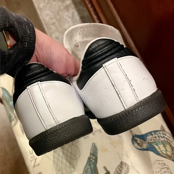 adidas Samba White and Black Sneakers - Picture 6 of 7